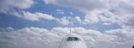 High section view of an airplane Boeing 747 London England Canvas Art - Panoramic Images (36 x 13)