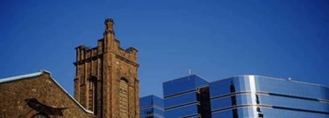 High section view of buildings in a city Presbyterian Church Midtown plaza Atlanta Fulton County Georgia USA Canvas Art - Panoramic Images (18 x 7)