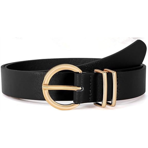 High sense versatile fashion pin buckle simple belt European beautiful women's decorative jeans belt women's gift