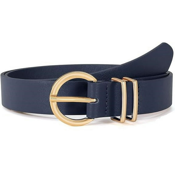 High sense versatile fashion pin buckle simple belt European beautiful women's decorative jeans belt women's gift