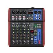 High sound quality! D Debra Audio Pro Portable Recording Mixer Audio With USB 99 DSP Digital Effects For DJ Mixer Console Karaoke Recording Studio SI-6UX 6 Channel