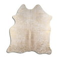 thumbnail image 1 of High-spirited cowhide rugs for sale GOLD METALLIC ON WHITE rug, 1 of 1