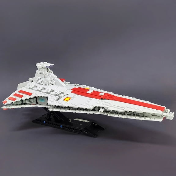 High-tech Venator Attack Cruiser Fighter Destroyer Brick Technical Model Building Star Blocks Space Ship Toys