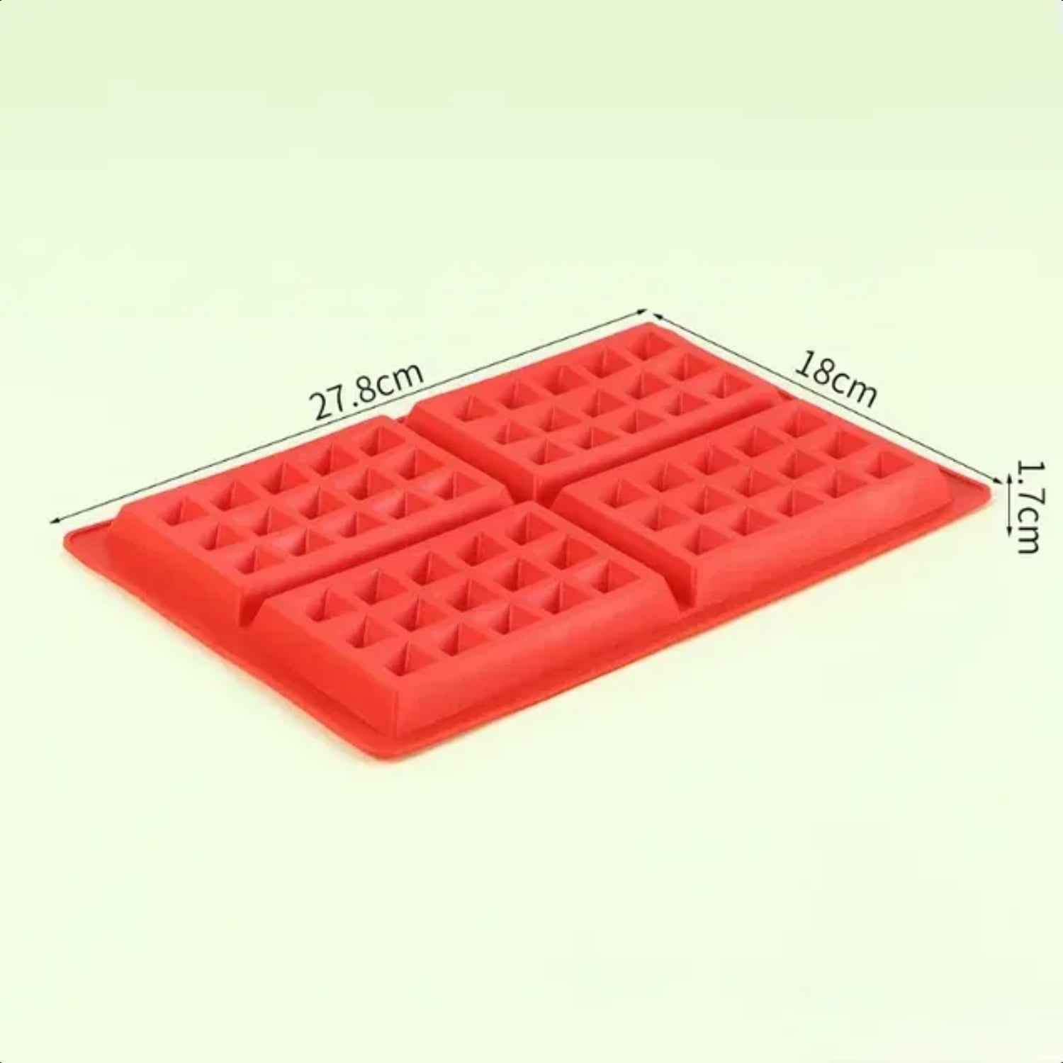 Hightemperature Silicone Nonstick Waffle Mold Maker for Ovens Easy