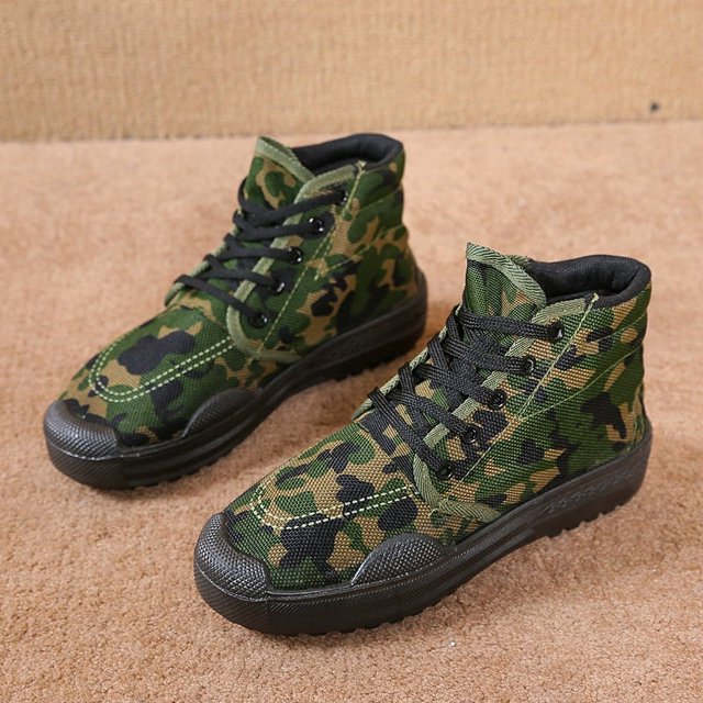 Hightop release shoes men's construction site work shoes military