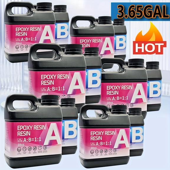 High-transparency epoxy resin 468oz, crystal clear anti-yellowing bubble-free self-leveling. Easy 1:1 mix for casting & coating. Great for DIY jewelry, nice holiday & Father's Day gifts
