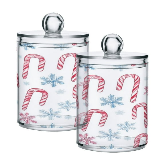 High-value clear storage jars keep life organized and within reach Candy Canes on White