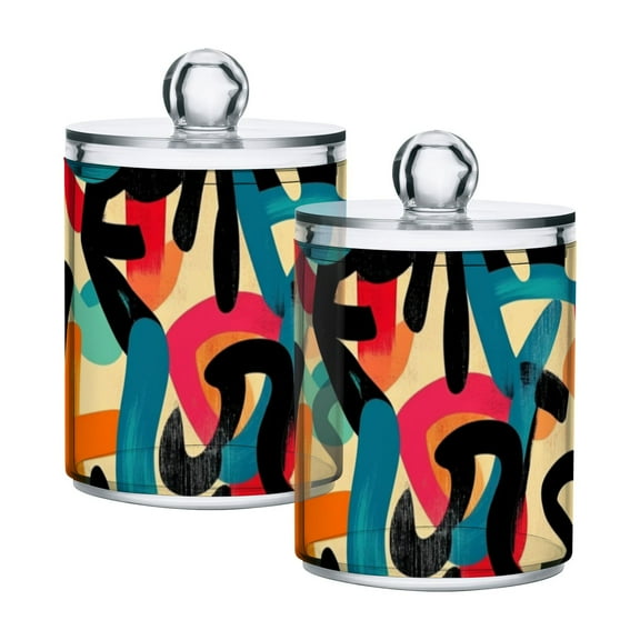 High-value clear storage jars keep life organized and within reach! Creative Alphabet