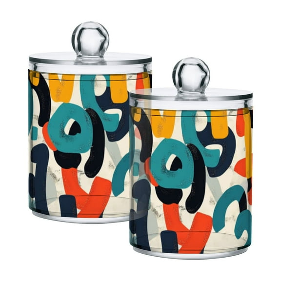 High-value clear storage jars keep life organized and within reach! Creative Numeric Alphabet