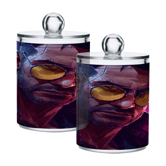 High-value clear storage jars keep life organized and within reach Cyberpunk Tough Guy