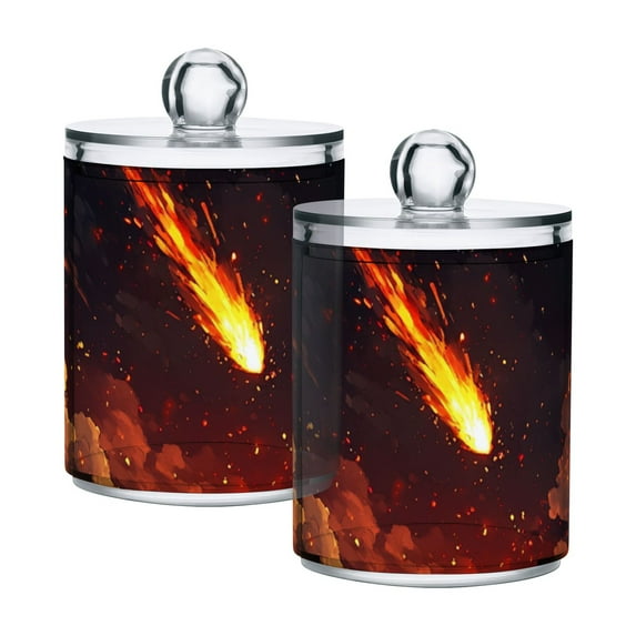 High-value clear storage jars keep life organized and within reach! Fire