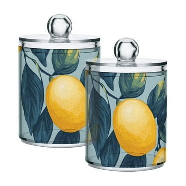 High-value clear storage jars keep life organized and within reach! Lemon Painting Pattern