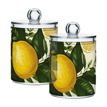 High-value clear storage jars keep life organized and within reach! Lemons