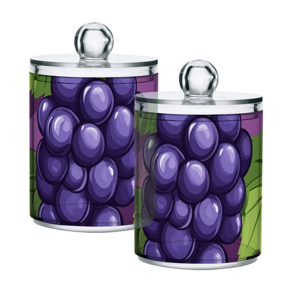 High-value clear storage jars keep life organized and within reach! Purple Grapes