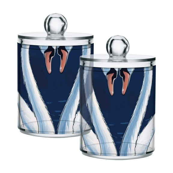 High-value clear storage jars keep life organized and within reach! Two Swans