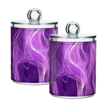 High-value clear storage jars keep life organized and within reach! Virbant Purple Flame