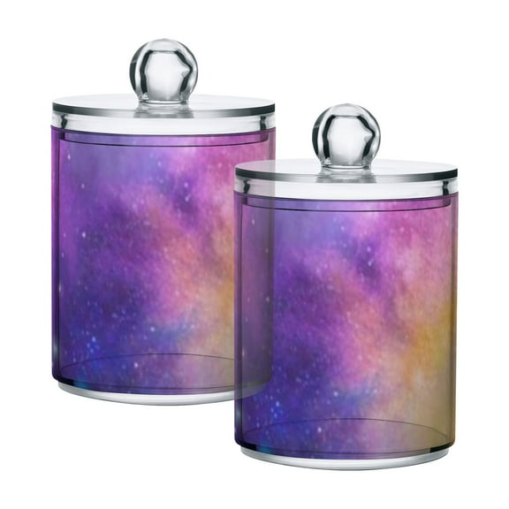 High-value clear storage jars keep life organized and within reach! Watercolor Space Galaxy