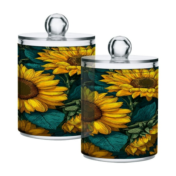 High-value clear storage jars keep life organized and within reach one sizex2 Blooming Sunflowers