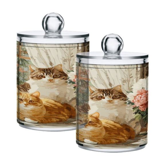 High-value clear storage jars keep life organized and within reach one sizex2 Cat Home