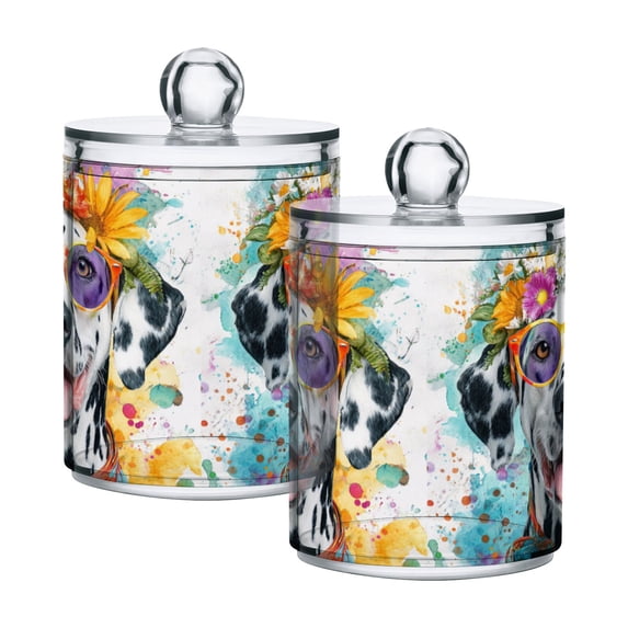 High-value clear storage jars keep life organized and within reach one sizex2 Groovy Dalmatian Pattern