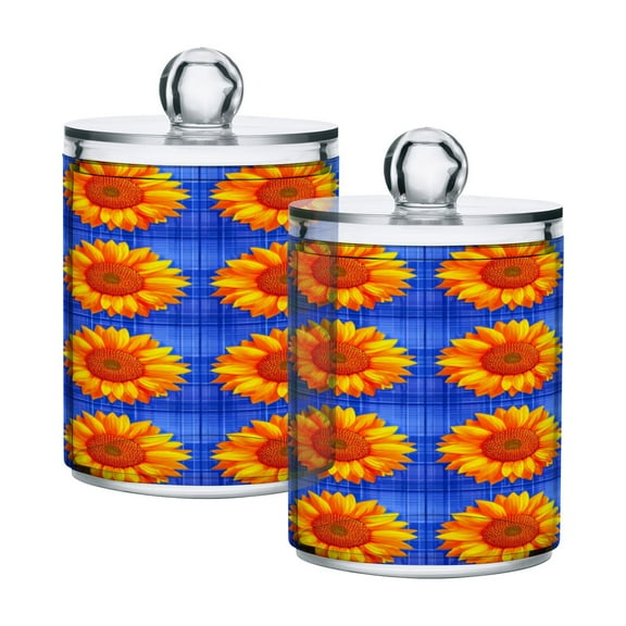 High-value clear storage jars keep life organized and within reach one sizex2 Quilted Seamless Sunflowers Pattern