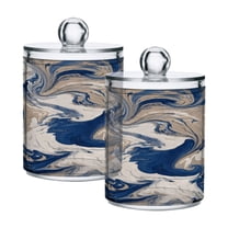 High-value clear storage jars keep life organized and within reach one sizex4 Blue Flowing Liquid Marble