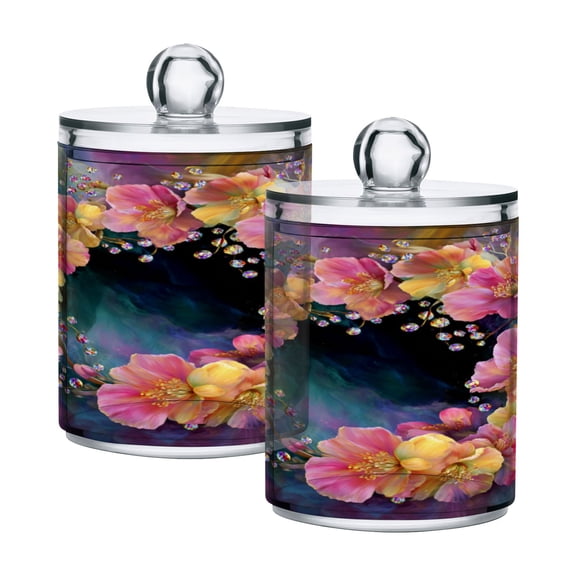 High-value clear storage jars keep life organized and within reach one sizex4 Opulent Floral Wreath