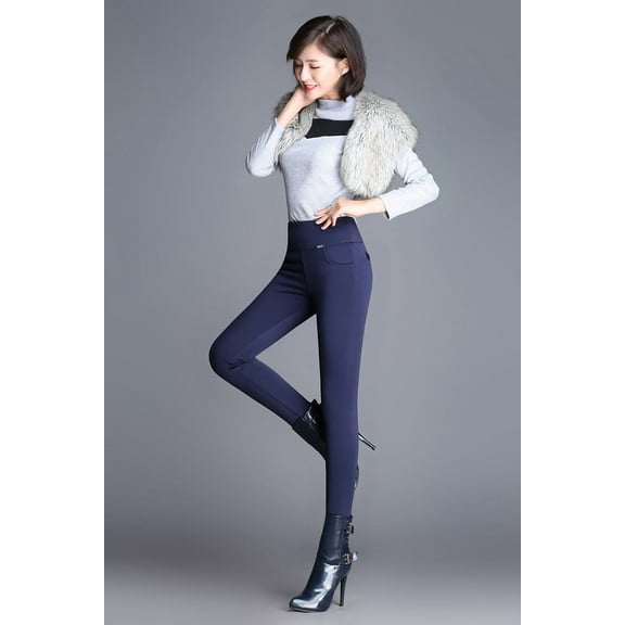 High waist and velvet padded leggings 1773656644906485