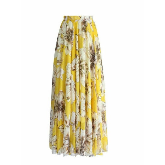 High waist boho print HIRIGIN Long Skirt Women maxi skirt floral print beach skirt Female chic vintage 2020 summer skirt