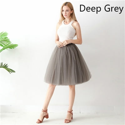 High-waisted mesh skirt, tulle skirt, puffy skirt, short skirt