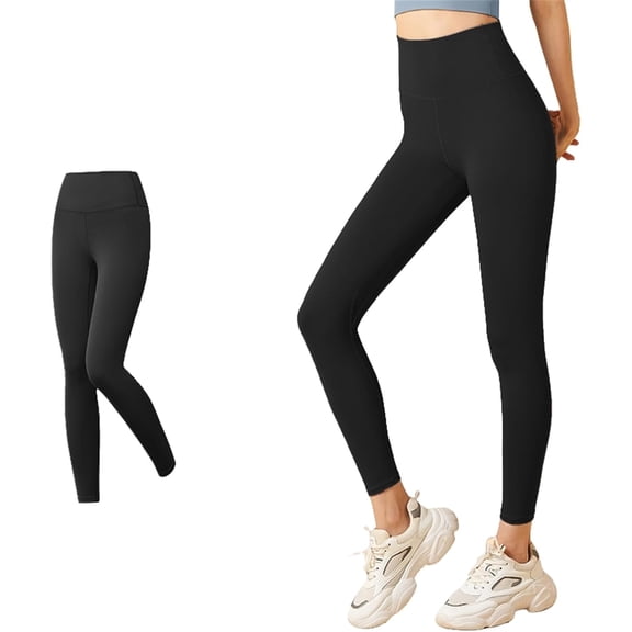 High-waisted tummy control shaping training leggings, butt-lifting, soft, seamless women's sports and yoga pants.