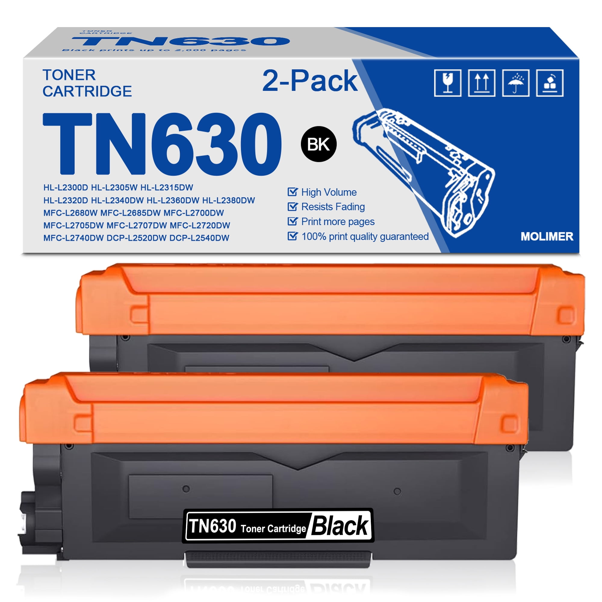 High yield TN630 Toner Cartridge Replacement for Brother HLL2315DW HL