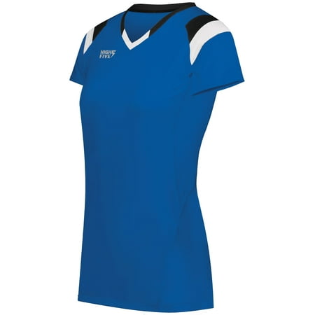 High5 Ladies Truhit Tri-Color Short Sleeve Jersey 342252 Orange/Black/White 3Xl