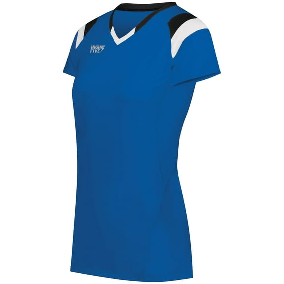 High5 Ladies Truhit Tri-Color Short Sleeve Jersey 342252 White/Black/Graphite Xl
