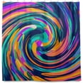 HighCool Abstract Colorful Swirl Bathroom Shower Curtain with Hooks