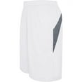thumbnail image 1 of HighFive 335841 Transition Game Short - Youth, White/Graphite, L, 1 of 1