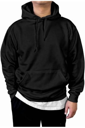 Mens Pullover Fleece Hoodie Sweatshirts Heavyweight Long Sleeve Active Jackets with Kangaroo Pocket