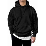 HighFundamental Mens Pullover Fleece Hoodie Sweatshirts Heavyweight Long Sleeve Active Jackets with Kangaroo Pocket