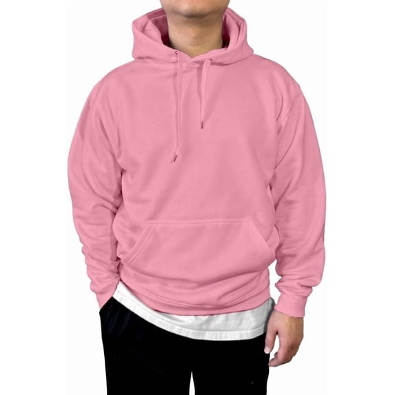 HighFundamental Mens Pullover Fleece Hoodie Sweatshirts Heavyweight Long Sleeve Active Jackets with Kangaroo Pocket