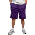 thumbnail image 1 of HighFundamental Men's Athletic Mesh Shorts with Drawstring 2 Pockets Lightweight Gym Workout Wear Basketball Shorts 8" Inseam, 1 of 5