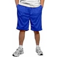 thumbnail image 1 of HighFundamental Men's Athletic Mesh Shorts with Drawstring 2 Pockets Lightweight Gym Workout Wear Basketball Shorts 8" Inseam, 1 of 5