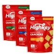 thumbnail image 1 of HighKey Crackers Variety Pack BCF26 - 2.0oz Keto Crackers 3-Pack (Cheddar, Everything, Sea Salt), Low Carb Gluten Free Snacks, Crunchy Grain Free Healthy Snack, 1 of 3