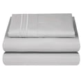 thumbnail image 1 of HighKey Home Luxury Embroidered Sheet Set, 1800 Series Double Brushed Microfiber -Cooling Sheets and Pillowcase Set - Premium Bed Linen with Deep Pocket Design, Hotel Grade Bedding, Twin Size Bedding, 1 of 14