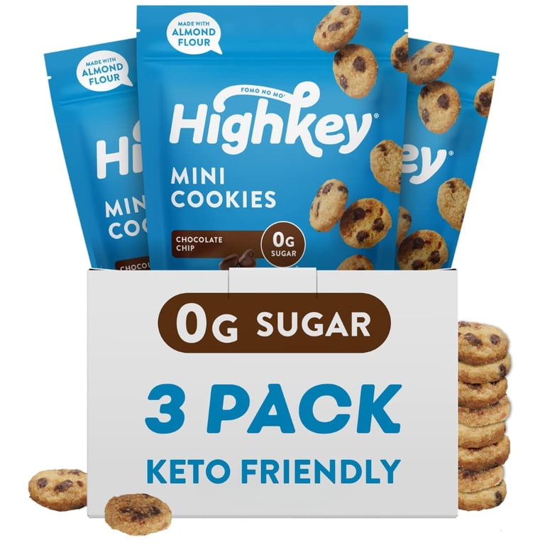HighKey Keto CM31 Chocolate Chip Mini Cookies - Gluten Free Sugar