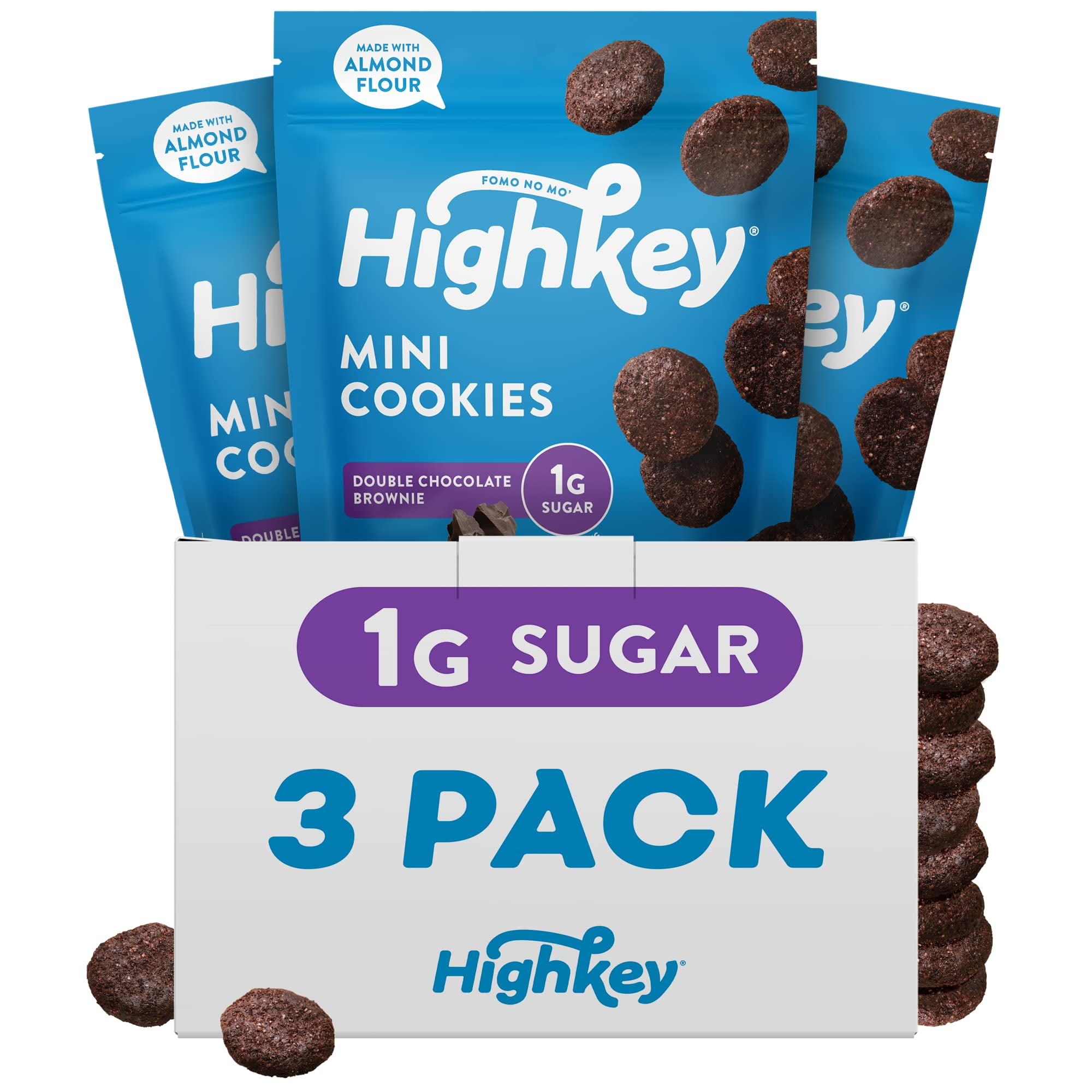 HighKey Low Carb Keto Brownie Bites Keto Snack Low Carb Snack Sugar