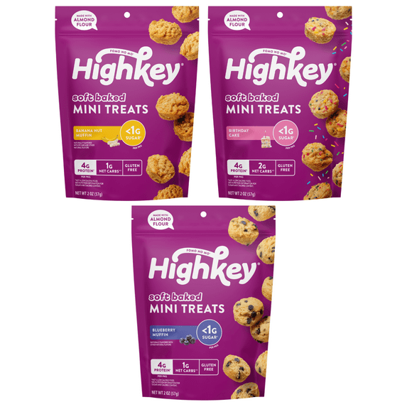 HighKey Snacks Keto Soft Baked Mini Treats - Variety Pack