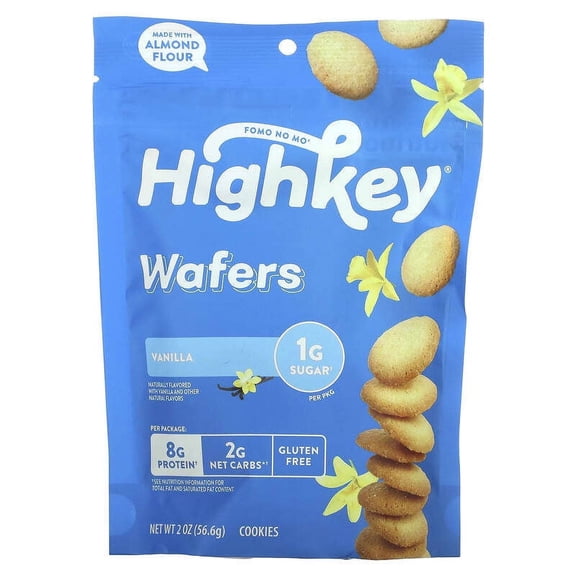 HighKey Wafers Vanilla 2 oz Pack of 3