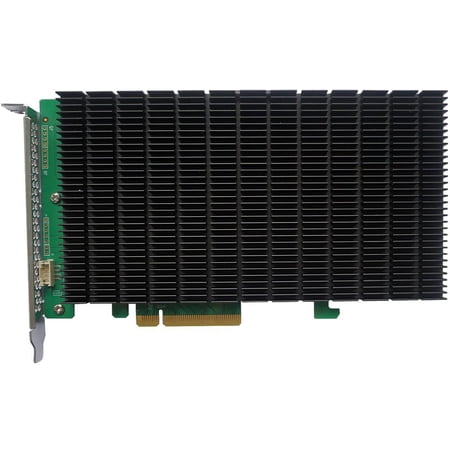 HighPoint SSD6204 PCI-Express 3.0 x8 PCI-Express Driverless, Bootable 4x M.2 PCIe Gen3 x8 NVMe RAID Controller