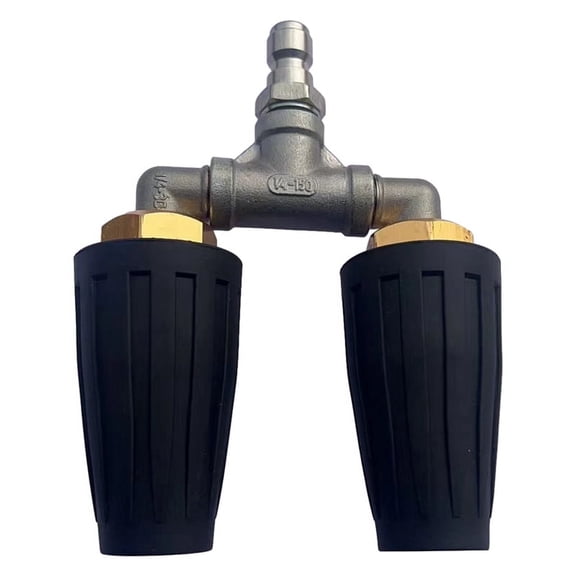 HighPressure Washer Rotating Dual Turbo Nozzle Tip1/4In 4000PSI Replacement Nozzle Tip Garden Cleaning ToolB