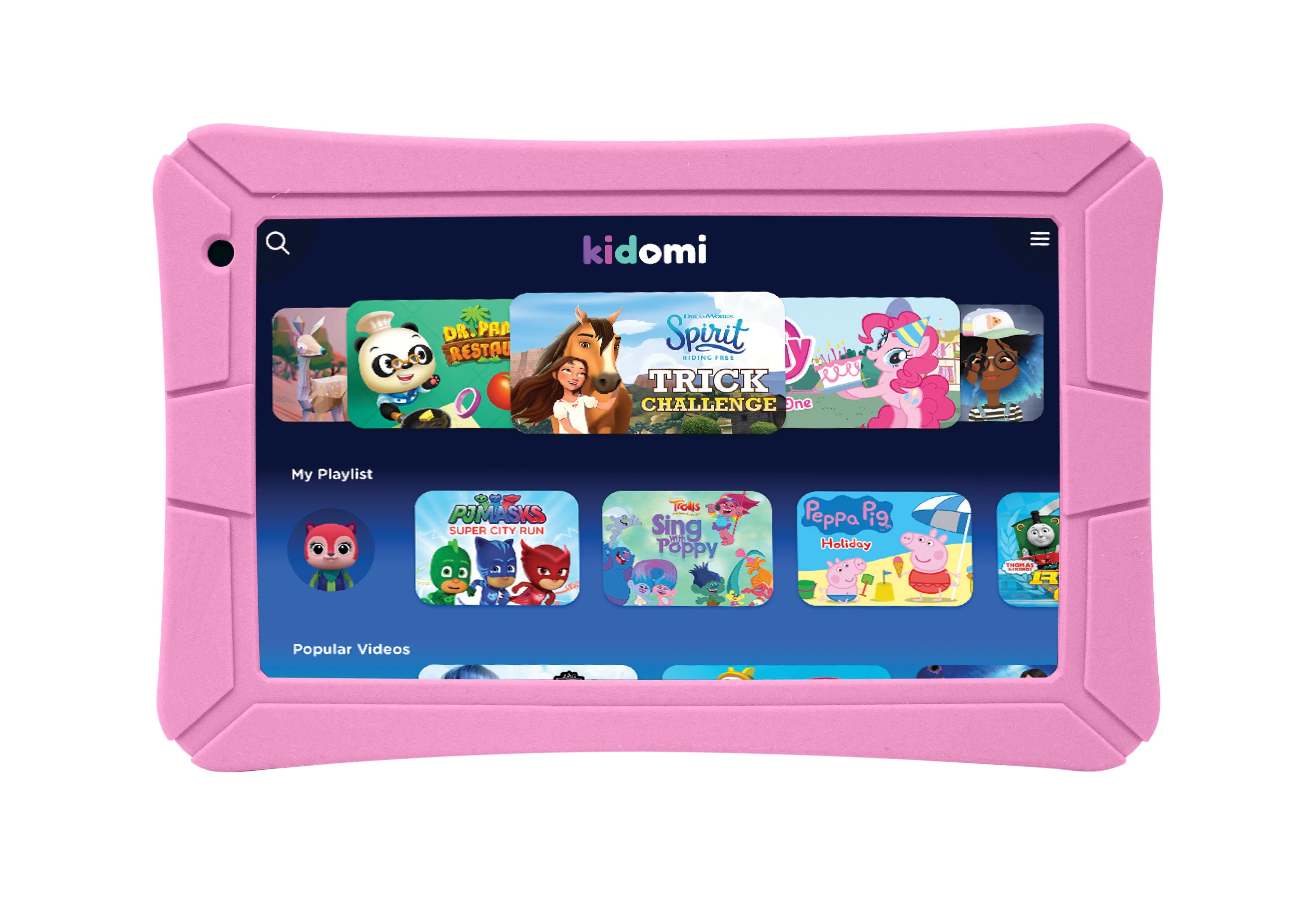 HighQ 7" Learning Tab Jr. featuring Kidomi, Gel Case Included, Quad Core Processor, 8GB Storage, Android 8.1 Go Edition, Dual Cameras, Kidomi Free Trial Included, Pink